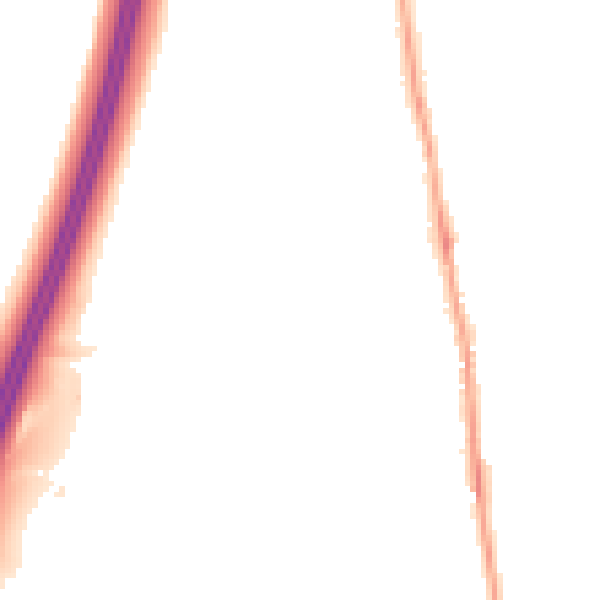 Night-time road noise heatmap for PR7 6LE