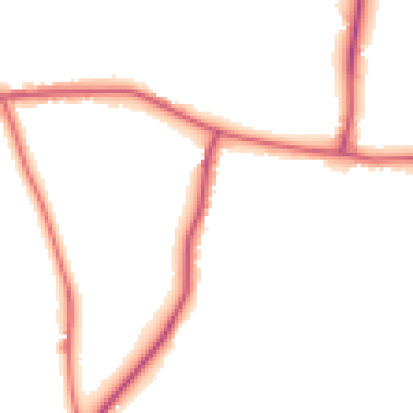 Daytime road noise heatmap for PR7 6LX