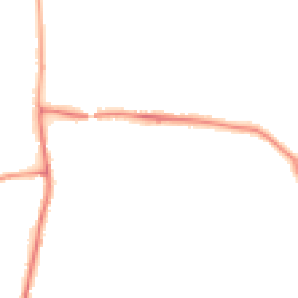 Night-time road noise heatmap for PR7 6NU