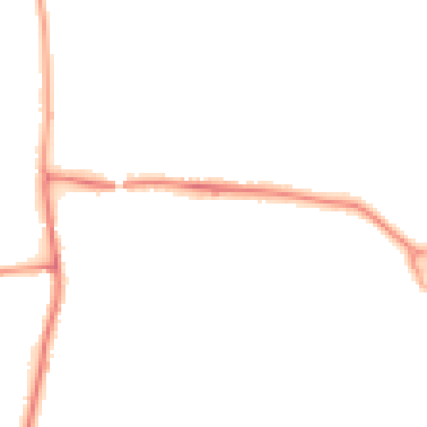 Night-time road noise heatmap for PR7 6NX