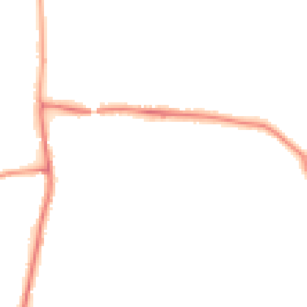 Night-time road noise heatmap for PR7 6NY
