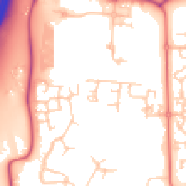 Daytime road noise heatmap for PR7 7FE