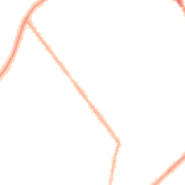 Night-time road noise heatmap for PR8 1JJ