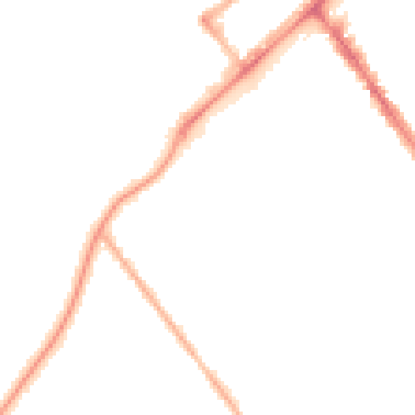 Night-time road noise heatmap for PR8 1NQ