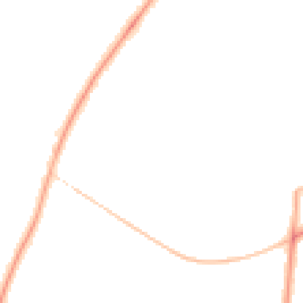 Night-time road noise heatmap for PR8 2SH