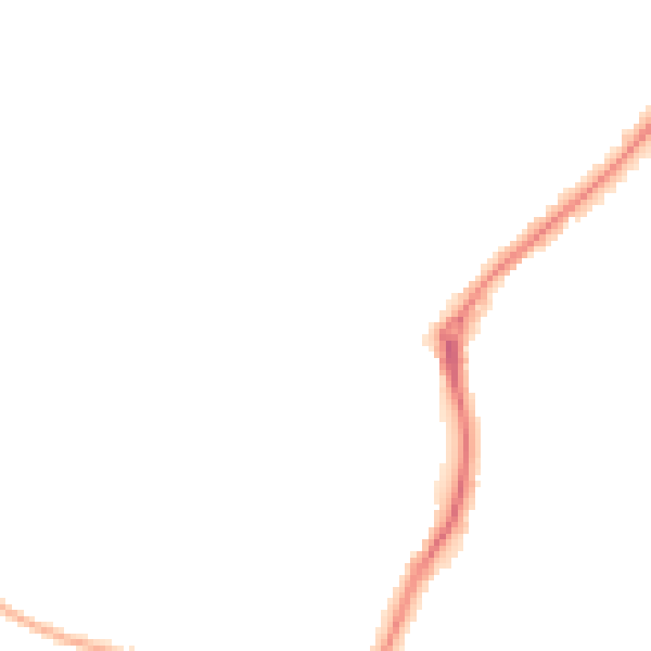 Night-time road noise heatmap for PR8 3LH
