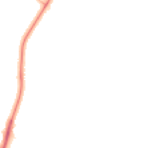 Night-time road noise heatmap for PR8 3QD