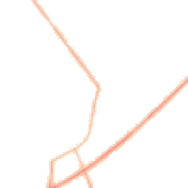 Night-time road noise heatmap for PR8 4BF