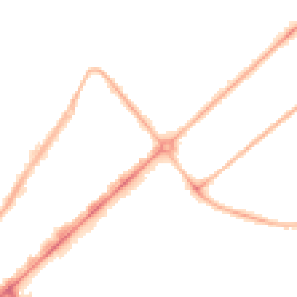 Night-time road noise heatmap for PR9 0AW