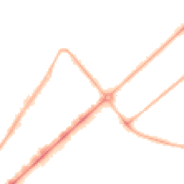 Night-time road noise heatmap for PR9 0BG