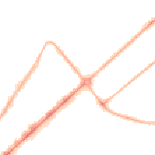 Night-time road noise heatmap for PR9 0BL
