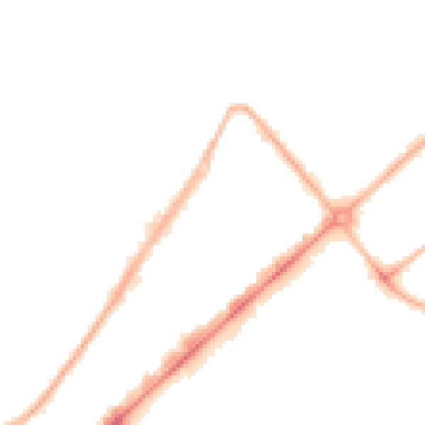Night-time road noise heatmap for PR9 0DG