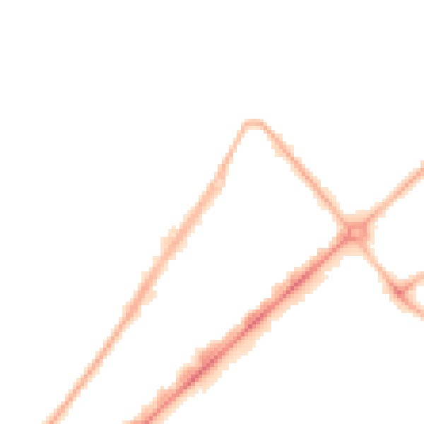 Night-time road noise heatmap for PR9 0DY