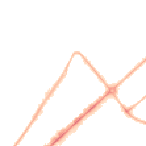 Night-time road noise heatmap for PR9 0EG