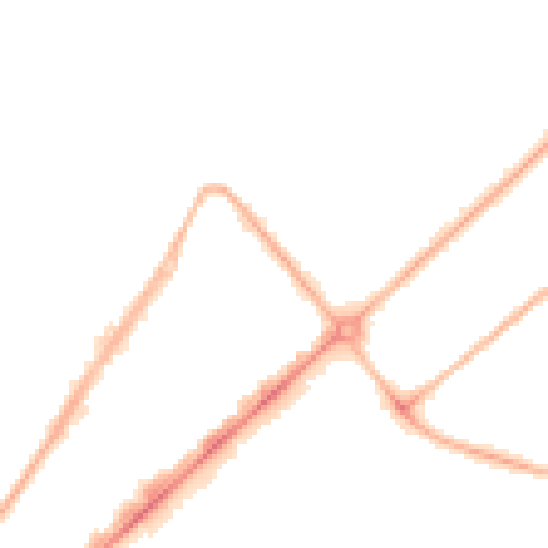 Night-time road noise heatmap for PR9 0EZ