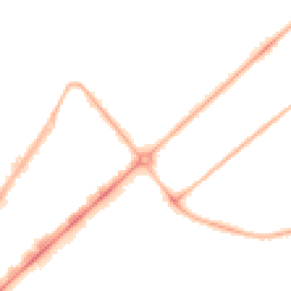 Night-time road noise heatmap for PR9 0HE