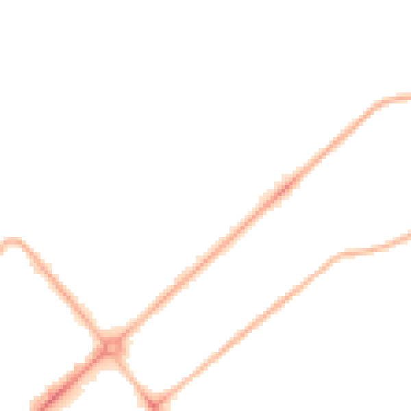 Night-time road noise heatmap for PR9 0NJ