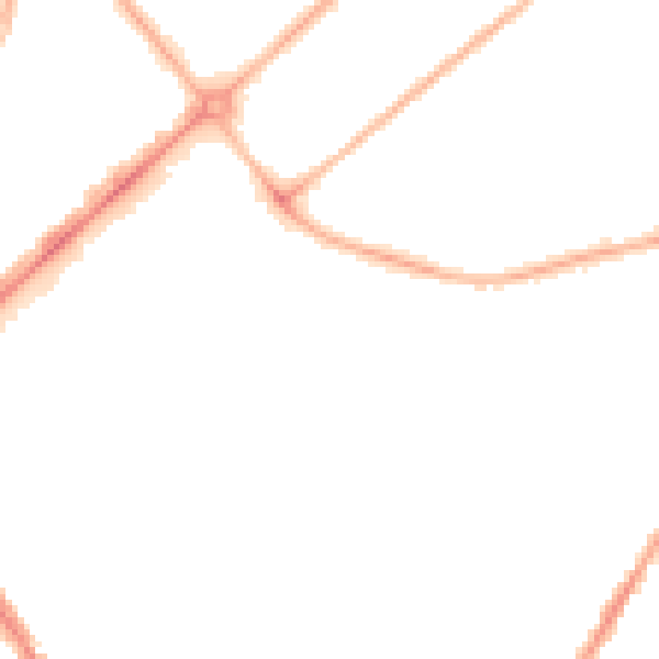 Night-time road noise heatmap for PR9 0QY
