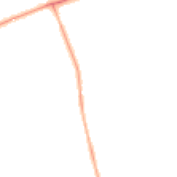 Night-time road noise heatmap for PR9 7BH
