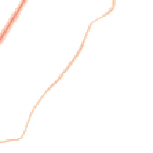 Night-time road noise heatmap for PR9 7NP
