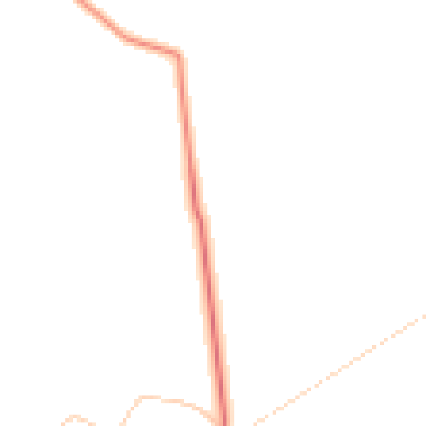 Daytime road noise heatmap for PR9 8AN