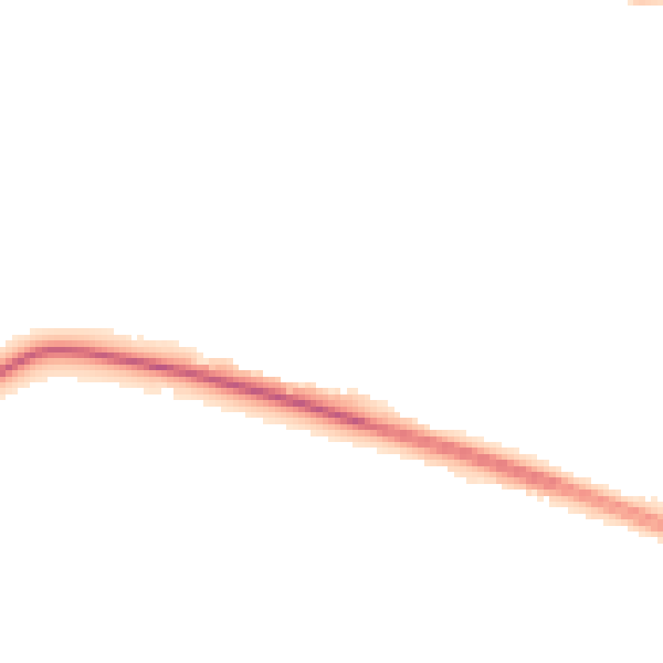 Night-time road noise heatmap for PR9 8AU