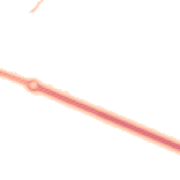 Night-time road noise heatmap for PR9 8BP