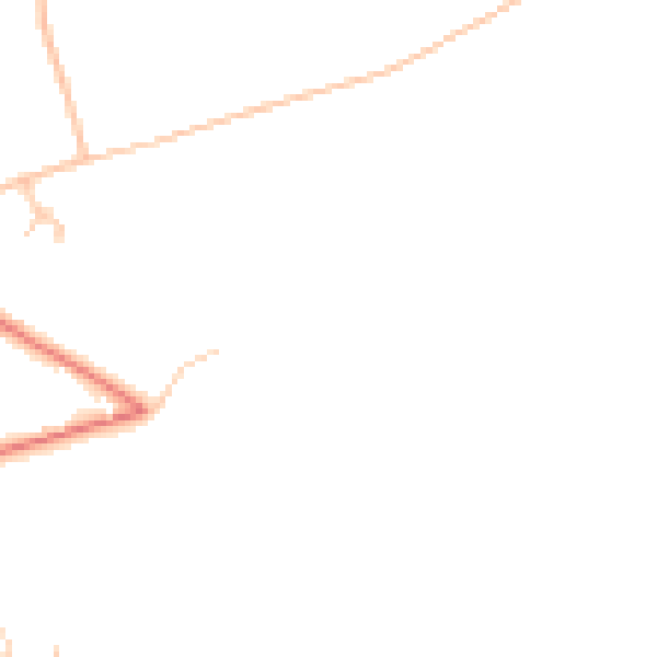 Daytime road noise heatmap for PR9 8EE