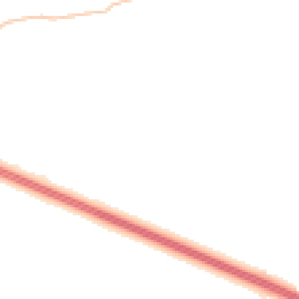 Night-time road noise heatmap for PR9 8FG