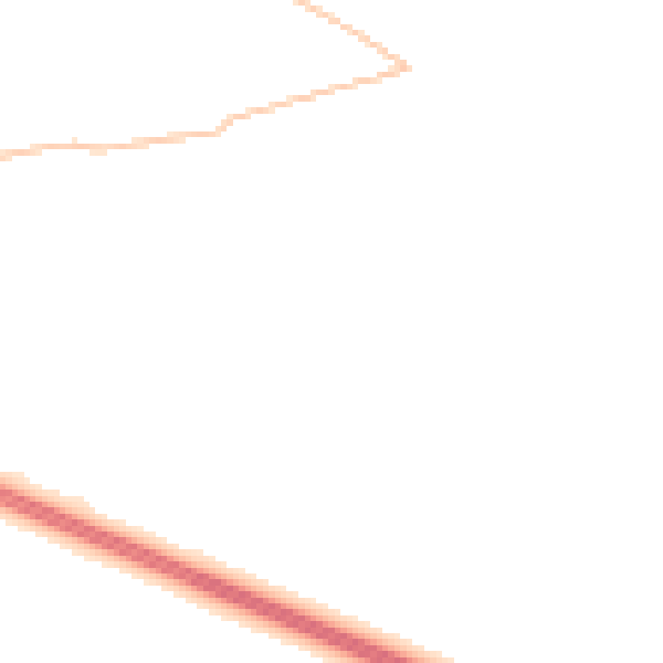 Night-time road noise heatmap for PR9 8FH