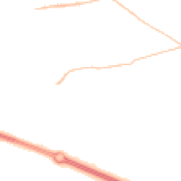 Night-time road noise heatmap for PR9 8FL