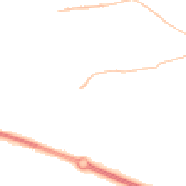Night-time road noise heatmap for PR9 8FQ