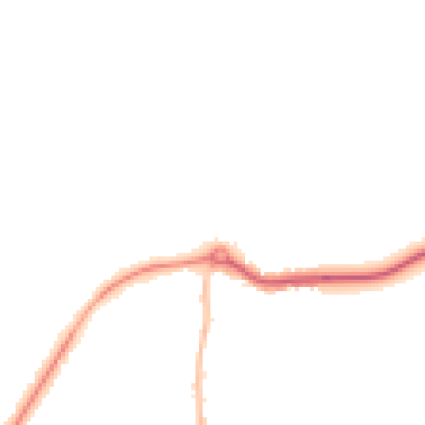 Night-time road noise heatmap for PR9 8JS