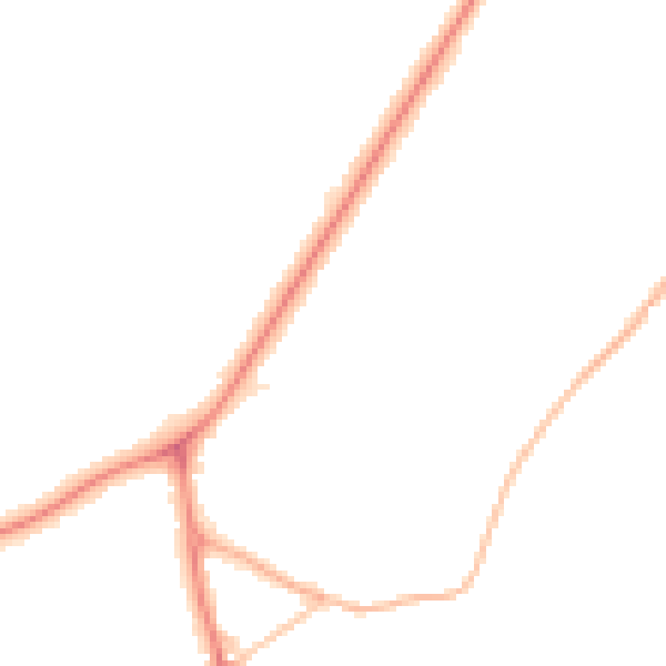 Night-time road noise heatmap for PR9 8QB