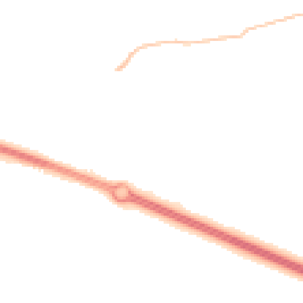 Night-time road noise heatmap for PR9 8RW