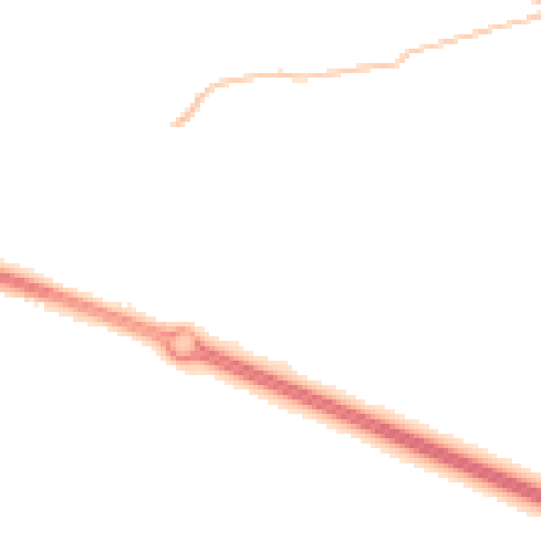Night-time road noise heatmap for PR9 8RX