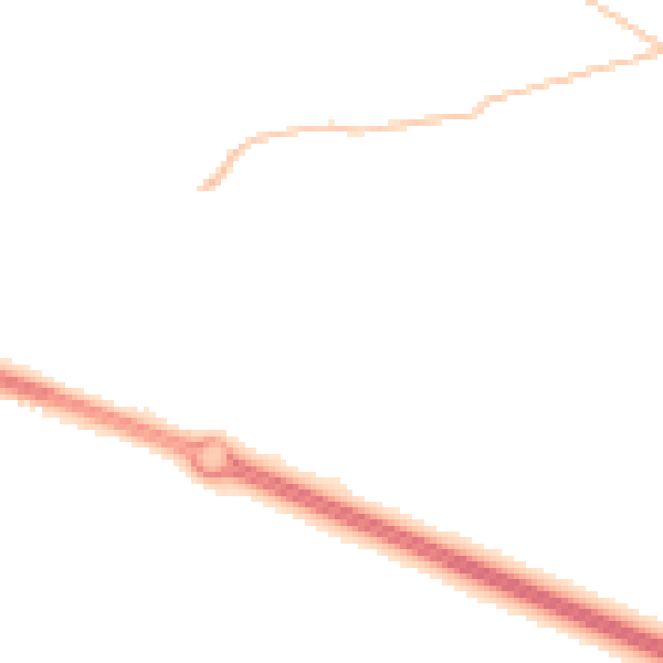 Night-time road noise heatmap for PR9 8RY
