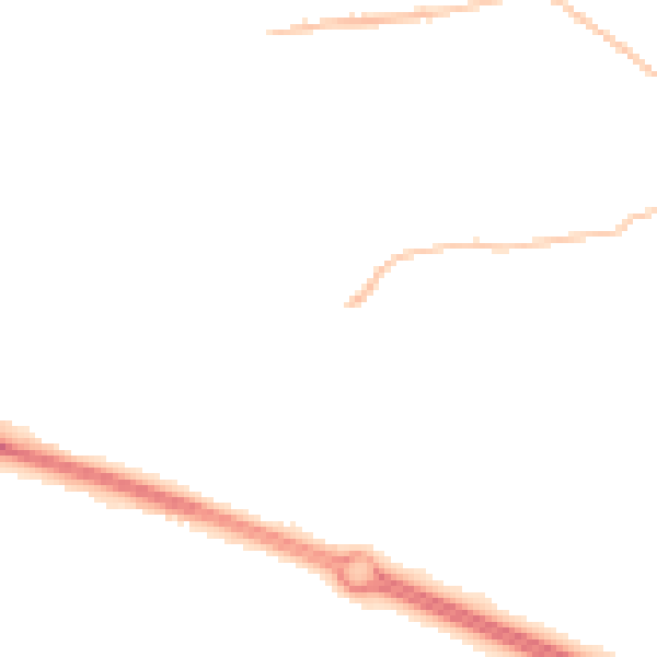 Night-time road noise heatmap for PR9 8SH
