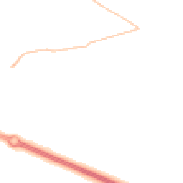 Night-time road noise heatmap for PR9 8SL