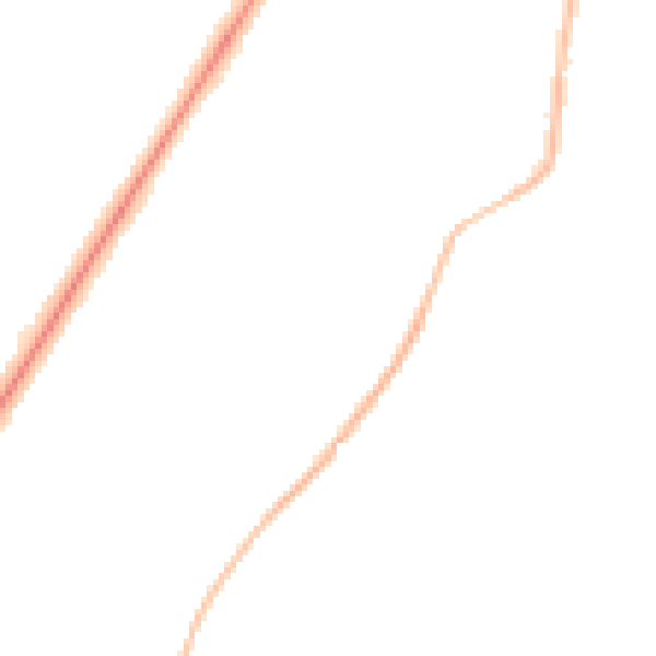 Night-time road noise heatmap for PR9 8SS