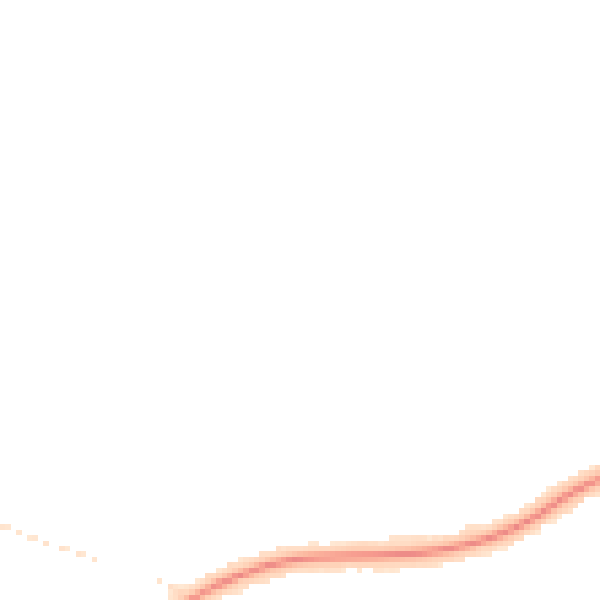 Night-time road noise heatmap for PR9 9PY
