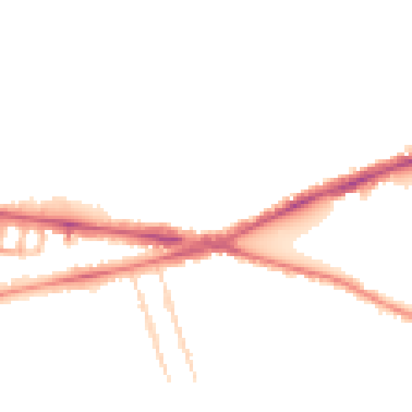 Night-time road noise heatmap for RG1 3LB