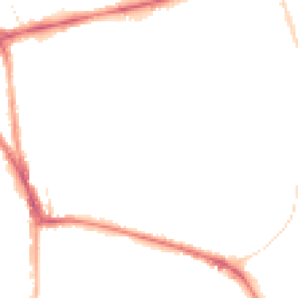 Night-time road noise heatmap for RG1 5EU