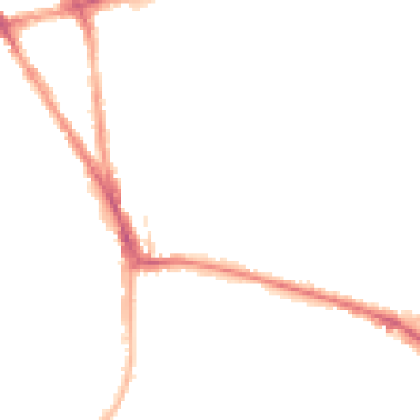 Night-time road noise heatmap for RG1 5HJ