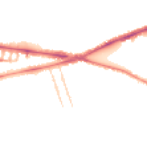 Night-time road noise heatmap for RG1 5NS