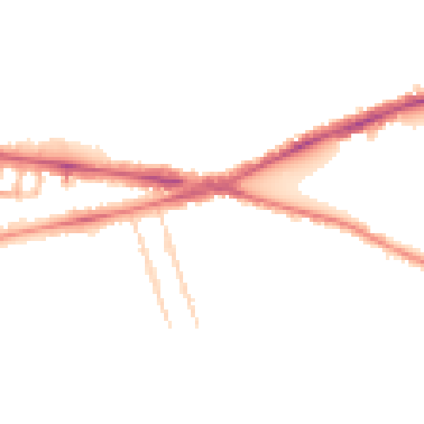 Night-time road noise heatmap for RG1 5NX