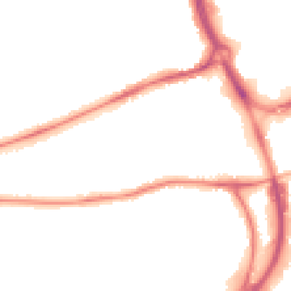 Night-time road noise heatmap for RG1 6AH