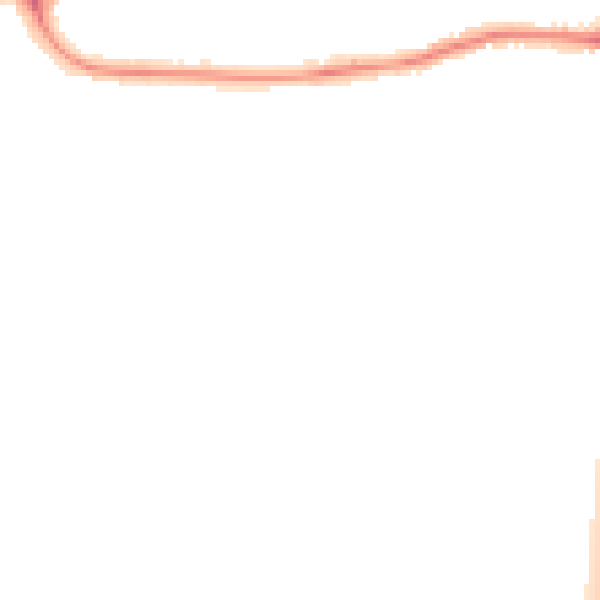 Night-time road noise heatmap for RG1 6FB