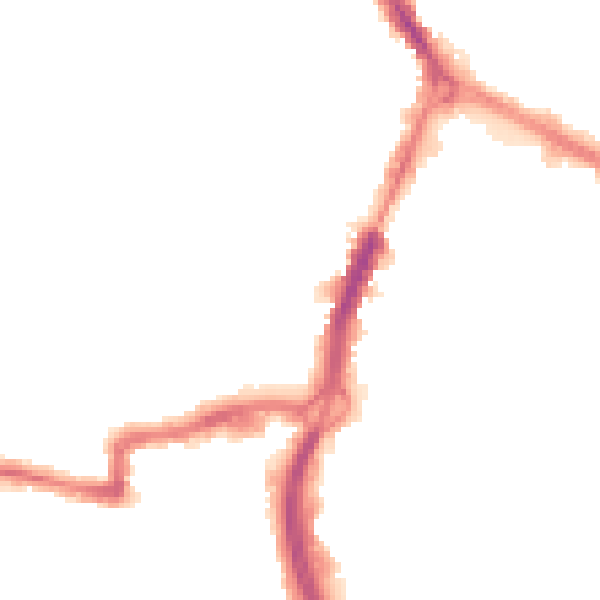 Night-time road noise heatmap for RG1 7HD