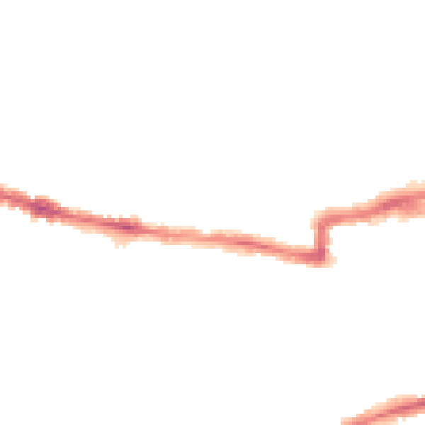Night-time road noise heatmap for RG1 7PQ
